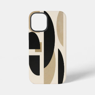 Desert Arches: Composition in Black and Beige iPhone 12 Mini Case