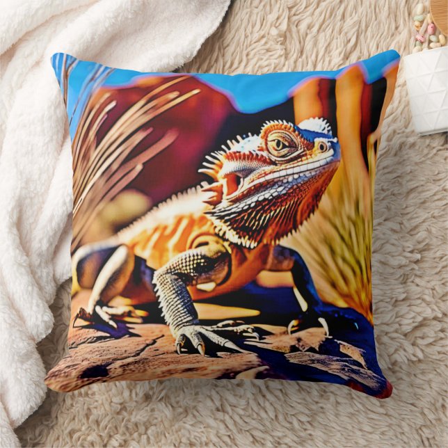 Desert Bearded Dragon Cushion (Blanket)