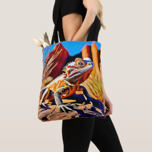 Desert Bearded Dragon Tote Bag