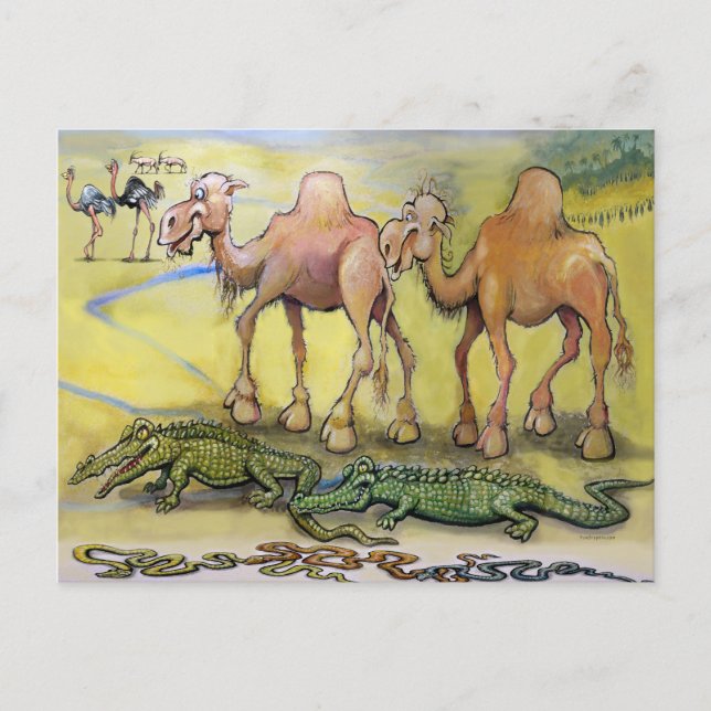 Desert Beasts Postcard (Front)