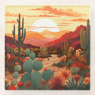 Desert Beauty #1 Poster Glass Coaster