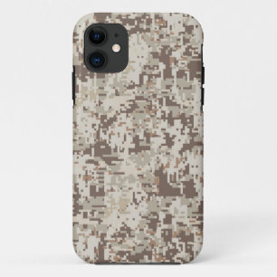 Desert Beige Style Digital Camouflage iPhone 11 Case