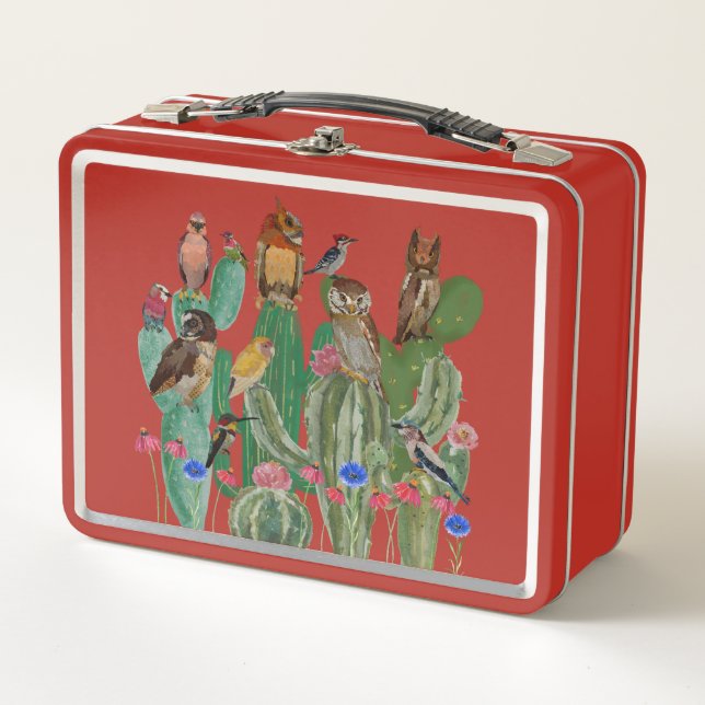 DESERT BIRDS METAL LUNCH BOX (Front)