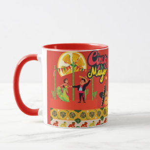 Desert Bloom Fiesta brick red Mug
