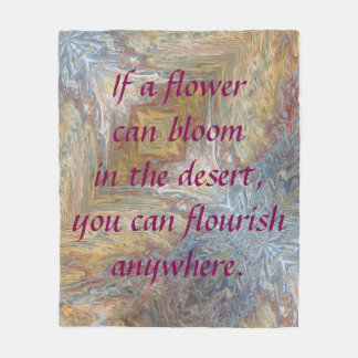 Desert Bloom Fleece Blanket