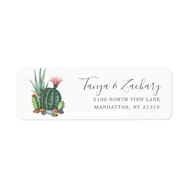 Desert Bloom | Return Address Label (Front)