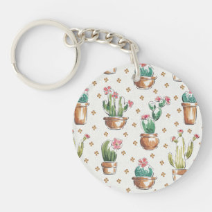 Desert Bloom Step Blossom Pattern Key Ring