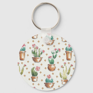 Desert Bloom Step Blossom Pattern Key Ring