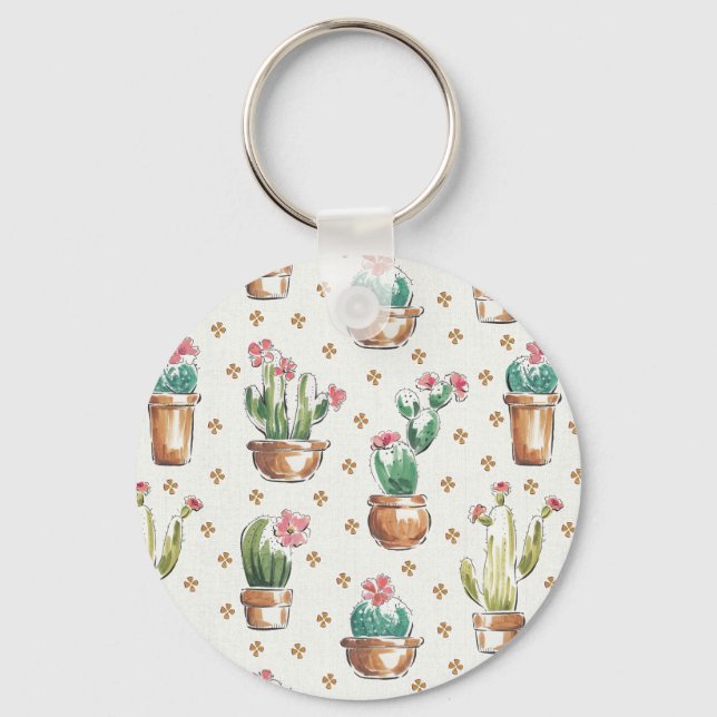 Desert Bloom Step | Blossom Pattern Key Ring (Front)