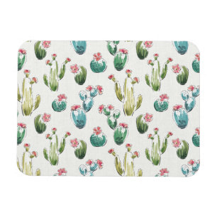 Desert Bloom Step   Pink Pattern Magnet