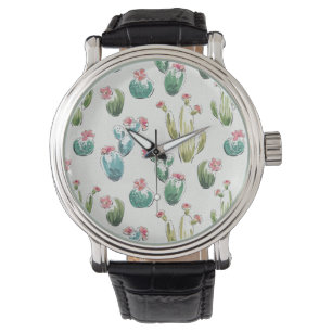 Desert Bloom Step   Pink Pattern Watch