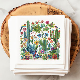 Desert Blooms Cacti Crescendo Napkin