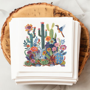 Desert Blooms Floral Symphony Napkin