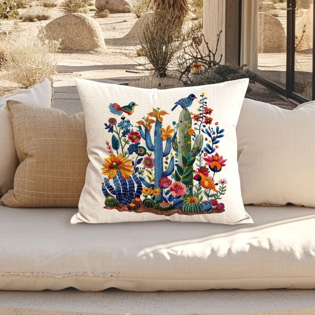 Desert Blooms Saguaro Serenade Cushion (Creator Uploaded)