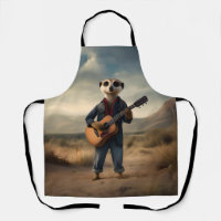 Desert Blues: A Meerkat’s Denim Guitar Jam,
