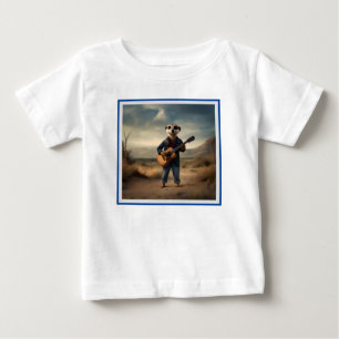 Desert Blues: A Meerkat’s Denim Guitar Jam, Baby T-Shirt