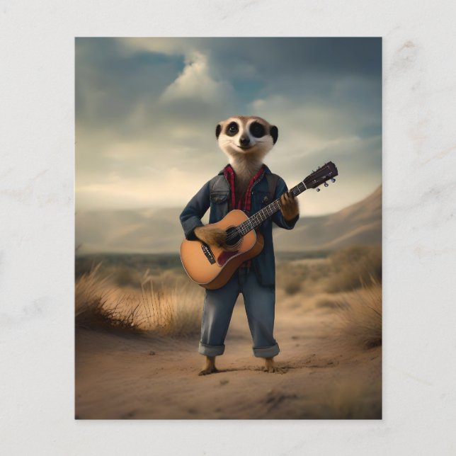 Desert Blues: A Meerkat’s Denim Guitar Jam, Flyer (Front)