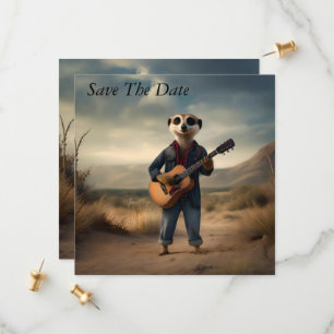 Desert Blues: A Meerkat’s Denim Guitar Jam, Save The Date