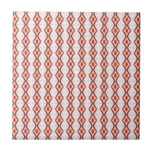 Desert Blush African Terracotta Geometric Ceramic Tile