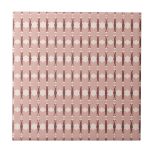 Desert Blush African Terracotta Geometric Ceramic Tile