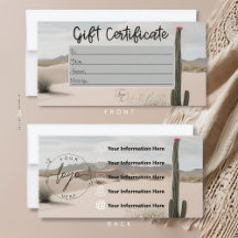 Desert | Boho | Aesthetic | Gift Certificate