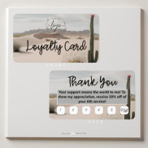 Desert | Boho | Aesthetic Loyalty Card