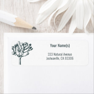 Desert Boho Flora Joshua Tree Return Address Return Address Label