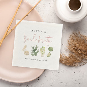 Desert Boho Personalised Bachelorette Party Napkin