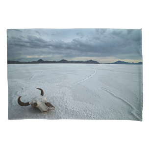 Desert   Bonneville Salt Flats Utah Pillowcase