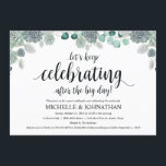Desert Botanical Wedding Brunch Invitation Card<br><div class="desc">Planning a brunch celebration with the newlyweds the day after the wedding? Invite guests with this Desert Botanical Garden design themed Post Wedding Brunch Invitation Card. Add your brunch details in matching black font / lettering.

#TeeshaDerrick</div>