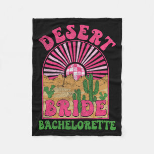 Desert Bride Bachelorette Party Bach Tour Groovy B Fleece Blanket