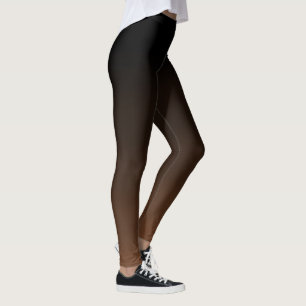 Desert Brown Night Waves Leggings