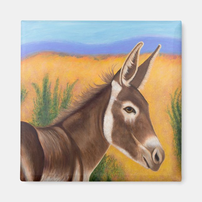 Desert Burro Magnet (Front)