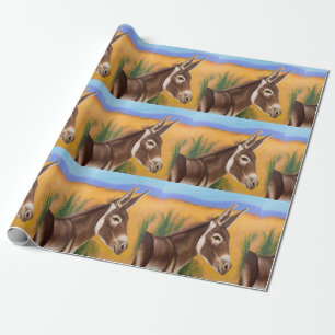 Desert Burro Wrapping Paper