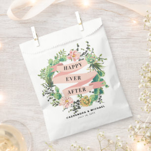Desert Cactus Bloom Happy Ever After Favour Bag