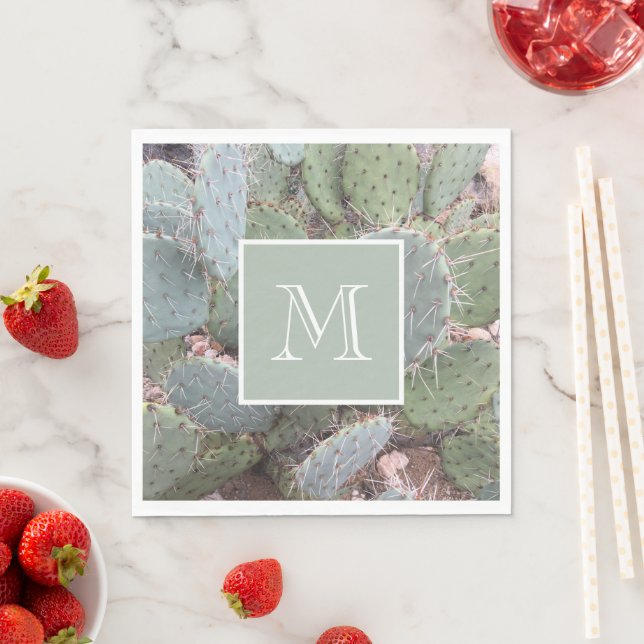 Desert Cactus Custom  Napkin (Insitu)