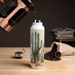 Desert Cactus Garden Southwestern Water Bottle