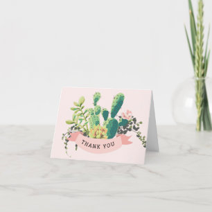 Desert Cactus Garden    Thank You Card