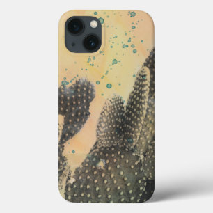 Desert Cactus   Green Splatter iPhone 13 Case