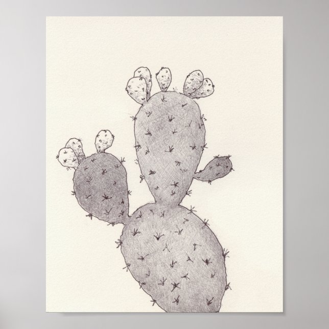 Desert Cactus Poster (Front)