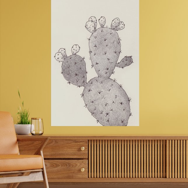 Desert Cactus Poster (Living Room 2)