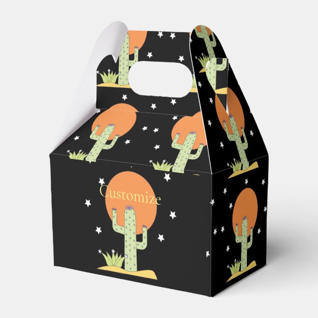 Desert Cactus Sun Thunder_Cove  Favour Box (Front Side)