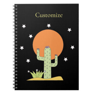 Desert Cactus Sun Thunder_Cove Notebook