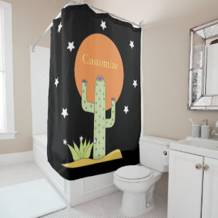 Desert Cactus Sun Thunder_Cove  Shower Curtain