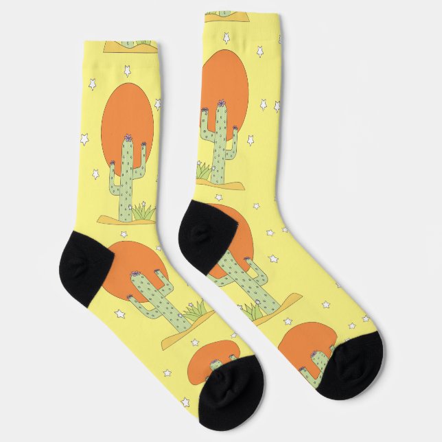 Desert Cactus Sun Thunder_Cove  Socks (Right)