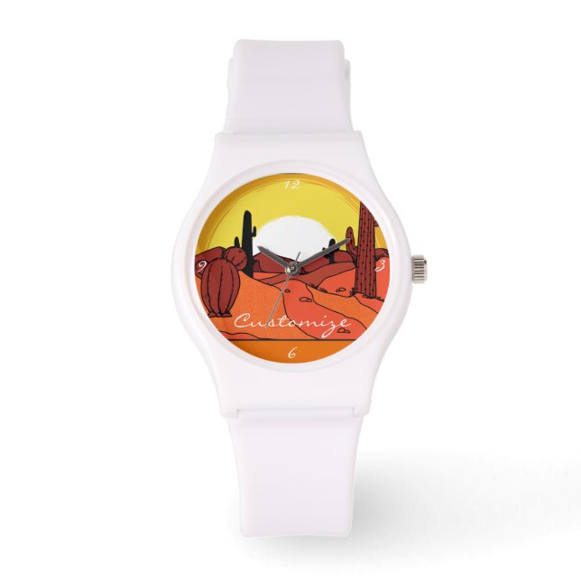 Desert Cactus Sunset Thunder_Cove Watch (Front)