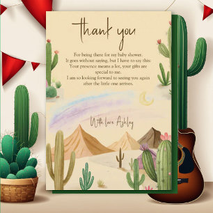 Desert Cactus Thank you Boho Arch Bbaby Shower