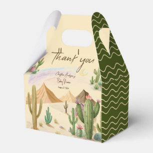 Desert Cactus Thank you Boho Arch Bbaby Shower Favour Box