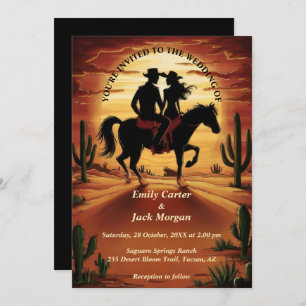 Desert Cactus Wedding Invitation