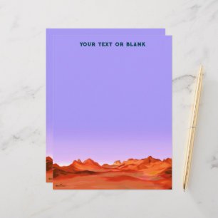 Desert Calm Custom Letterhead